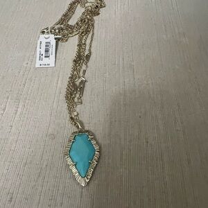 Kendra Scott Tessa multi-strand Pendant necklace in blue magnesite